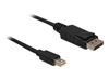 Picture of Delock Cable Mini Displayport 1.2 male  Displayport male 4K 3.0 m