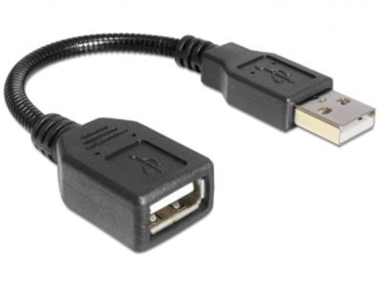 Изображение Delock Extension Cable USB 2.0 AA flexible (goose neck) 16 cm