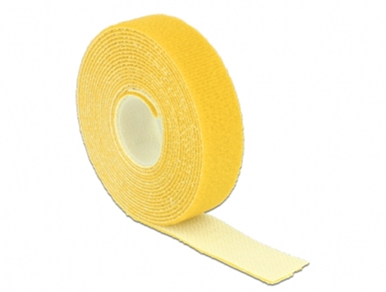 Picture of Delock Hook-and-loop fasteners L 3 m x W 20 mm roll yellow