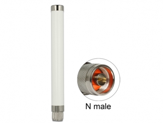 Picture of Delock LoRa 868 MHz Antenna N plug 1.89 dBi omnidirectional fixed outdoor white