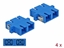 Attēls no Delock Optical Fiber Coupler SC Duplex female to SC Duplex female Single-mode 4 pieces blue