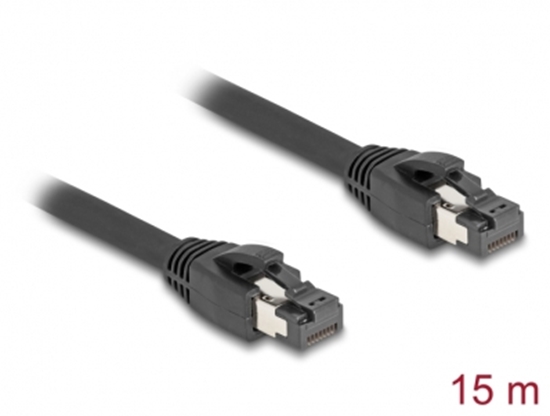 Изображение Delock RJ45 Network Cable Cat.8.1 S/FTP 15 m up to 40 Gbps black