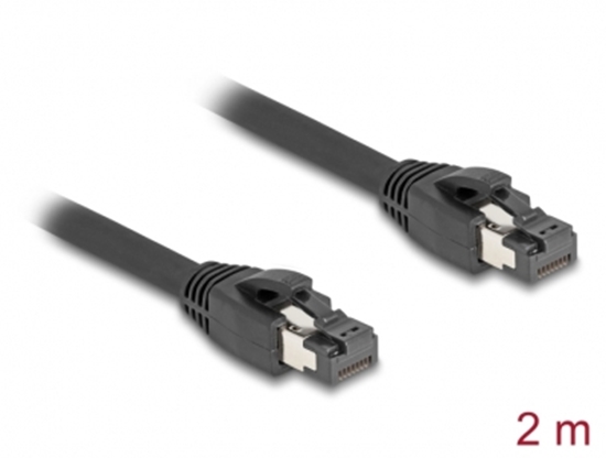 Изображение Delock RJ45 Network Cable Cat.8.1 S/FTP 2 m up to 40 Gbps black