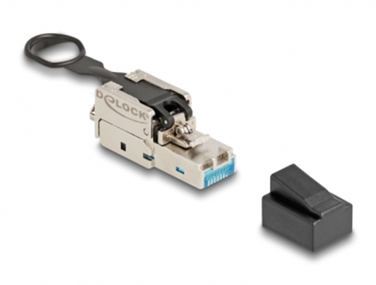 Picture of Delock RJ45 plug field-assembly Cat.6A with push and pull latch tool-free