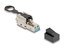 Attēls no Delock RJ45 plug field-assembly Cat.6A with push and pull latch tool-free