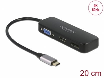 Изображение Delock USB Type-C™ Adapter zu VGA / HDMI / DisplayPort 4K 60 Hz