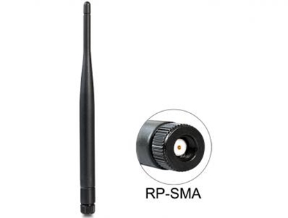 Attēls no Delock WLAN 802.11 acabgn Antenna RP-SMA 5 dBi Omnidirektional Fixed Waterproof