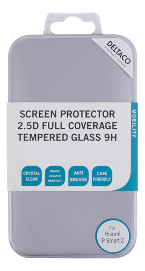 Picture of DELTACO screen protector for Huawei P Smart Z, 2.5D tempered glass, 9H hardnessTempered glass screen