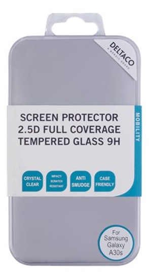 Picture of DELTACO screen protector for Samsung Galaxy A30s, 2.5D tempered glass, 9H hardnessTempered glass scr