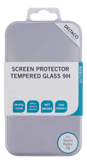 Picture of DELTACO screen protector for Xiaomi Redmi 7 A, 2.5D tempered glass, 9H hardnessTempered glass screen