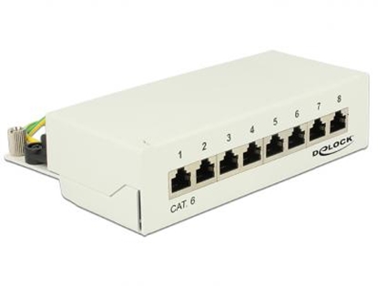 Attēls no Desktop Patch Panel 8 Port Cat.6 grey