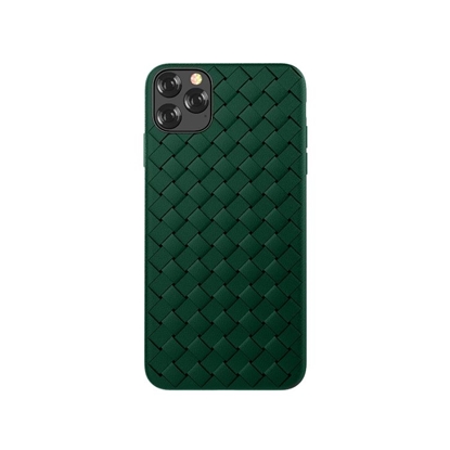 Изображение Devia Woven Pattern Design Soft Case iPhone 11 Pro Max green