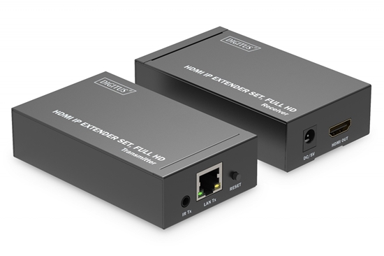 Picture of DIGITUS HDMI IP Extender Set HDMI 120m Full HD     schwarz