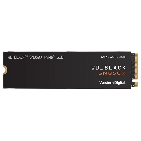 Picture of Dysk SSD WD SSD|WESTERN DIGITAL|Juodas SN850X|1TB|M.2|PCIE|NVMe|Rašymo greitis 6300 MBytes/sec|Skaitymo greitis 7300 MBytes/sec|2.38mm|TBW 600 TB|WDS100T2X0E