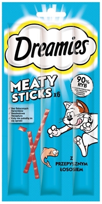 Attēls no DREAMIES Meaty Sticks Salmon - cat treats - 30 g