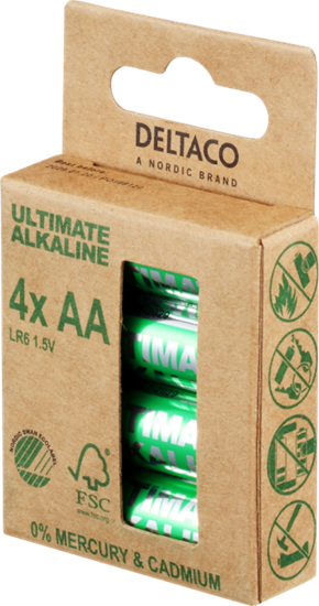 Picture of Elementai DELTACO AA (LR6), 1,5 V, 4 vnt. / ULT-LR6-4P