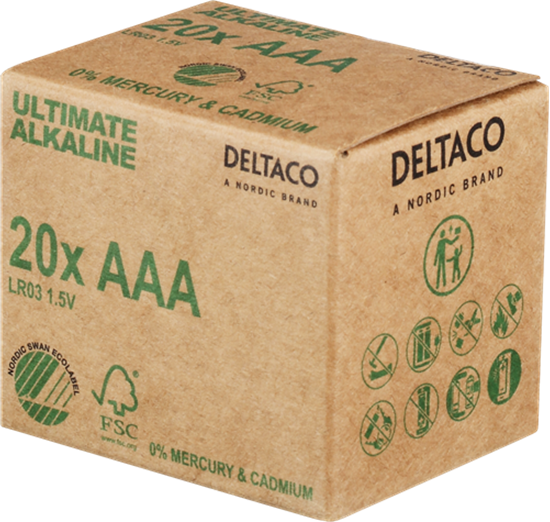 Picture of Elementai DELTACO AAA (LR03), 1,5 V, 20 vnt. / ULTB-LR03-20P