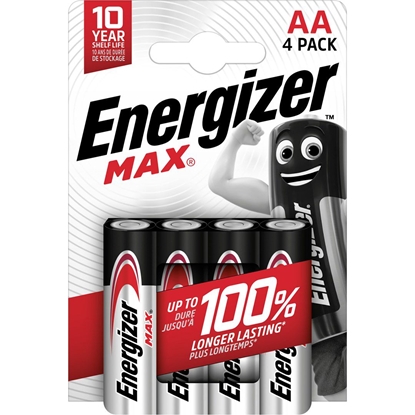 Изображение Energizer BATERIA ENERGIZER MAX AA LR6. 4 szt. Opakowanie ECO
