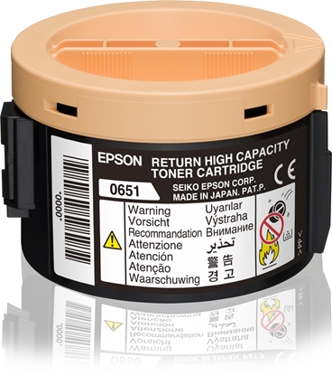 Attēls no Epson Return High Capacity Toner Cartridge Black 2.2k