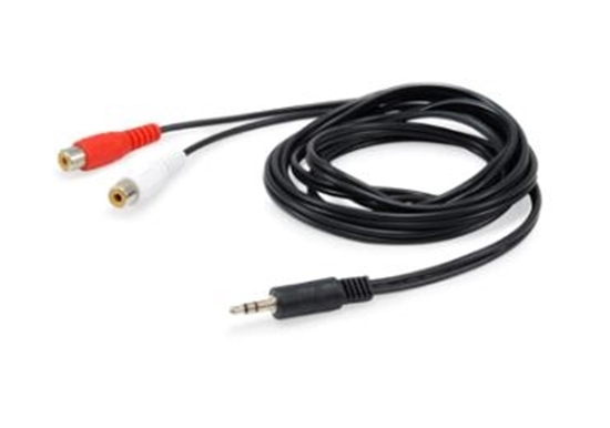 Изображение Equip 147093 audio cable 250 m 2 x RCA 3.5mm Black