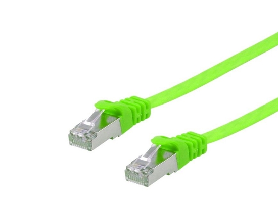 Изображение Equip Cat.6A U/FTP Flat Patch Cable, 2.0m, Green