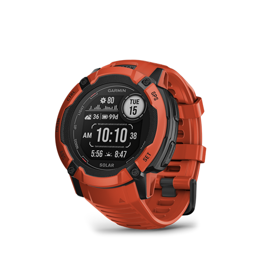 Изображение Zegarek sportowy Garmin Instinct 2X Solar Czerwony  (010-02805-01)