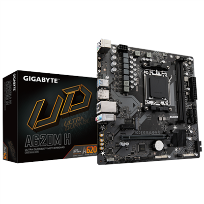 Изображение Gigabyte A620M H (rev. 1.0) AMD A620 Socket AM5 micro ATX