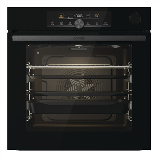 Изображение Gorenje | Oven | BSA6747A04BG | 77 L | Multifunctional | EcoClean | Mechanical control | Steam function | Convection | Height 59.5 cm | Width 59.5 cm | Black