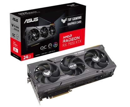 Attēls no ASUS TUF Gaming TUF-RX7900XTX-O24G-GAMING AMD Radeon RX 7900 XTX 24 GB GDDR6