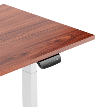 Изображение Adjustable Height Table Up Up Thor White, Table top L Dark Walnut