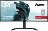 Picture of Iiyama G-Master Red Eagle GB3467WQSU-B5 -3440 x 1440 @165Hz (4.9 megapixel UWQHD, DisplayPort) - 0.4 ms (MPRT) - 21/9 Format - Curved VA Panel - HDR400 - 165 Hz - FreeSync Premium - HDMI/DisplayPort - Speakers - USB Hub - Black