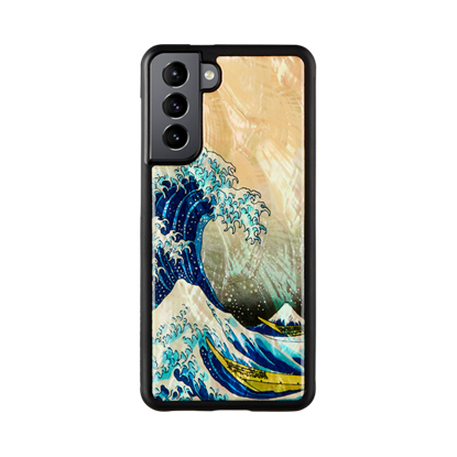 Attēls no iKins case for Samsung Galaxy S21 great wave off