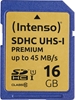 Picture of Intenso SDHC Card           16GB Class 10 UHS-I Premium