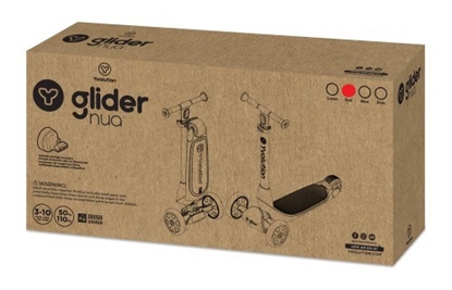 Изображение Yvolution scooter GLIDER NUA - red ECO BOX