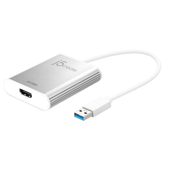 Изображение j5create JUA354 USB™ 3.0 to 4K HDM™ Display Adapter, Silver