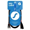 Picture of Kabel SSQ XLR x2 - RCA (Cinch) x2 Brak danych czarny (SS-1818)