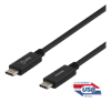 Picture of Kabel USB Deltaco USB-C - USB-C 1 m Czarny (USBC-1401M)