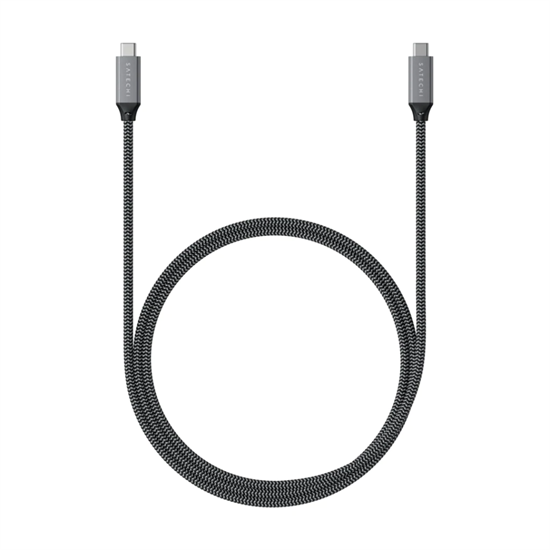 Изображение Kabel USB Satechi USB-C - USB-C 0.8 m Czarny (ST-U4C80M)