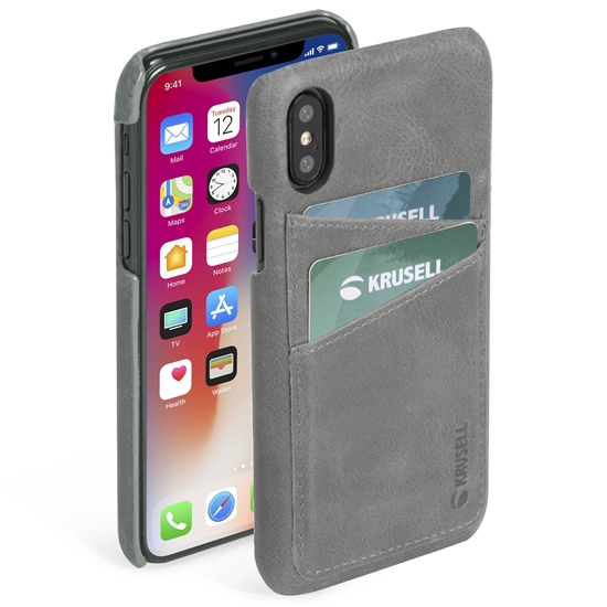 Изображение Krusell Sunne 2 Card Cover Apple iPhone XS Max vintage grey