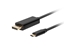 Изображение Kabel USB-C(M)->Displayport 1.8M 4K 60HZ czarny