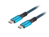 Picture of Kabel USB-C M/M USB4 0.5m 100W 8K 60HZ czarno-niebieski