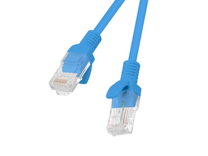 Attēls no Lanberg PCU5-10CC-0050-B networking cable Blue 0.5 m Cat5e U/UTP (UTP)