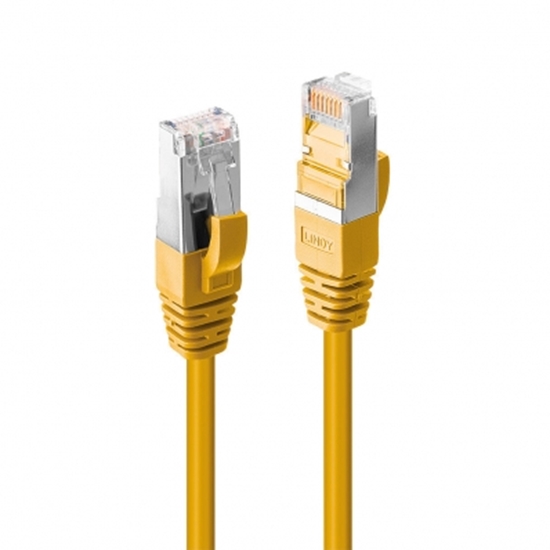 Picture of Lindy 0.5m Cat.6 S/FTP LSZH Cable, Yellow