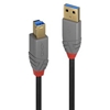 Picture of Lindy 3m USB 3.2 Type A to B Cable, Anthra Line