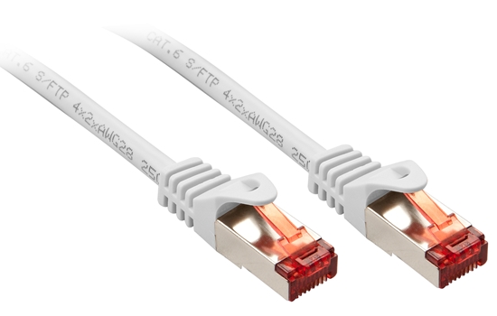 Изображение Lindy Cat.6 S/FTP 0.3m networking cable White Cat6 S/FTP (S-STP)