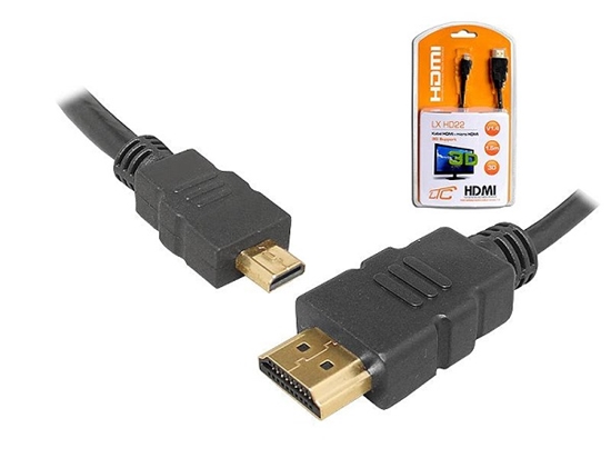 Изображение LXHD22 kabelis HDMI-Micro HDMI v1.4 1.50 m