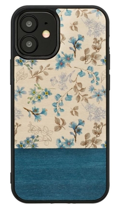 Attēls no Mob.telefono dėkliukas MAN&WOOD for iPhone 12 mini blue flower black