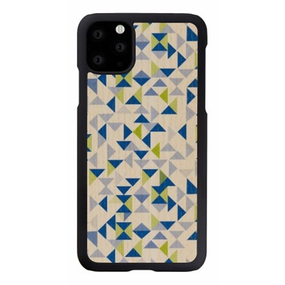 Attēls no MAN&WOOD SmartPhone case iPhone 11 Pro Max blue triangle black