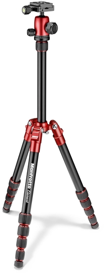 Picture of Manfrotto tripod Element Traveller Small MKELES5RD-BH, red