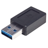 Изображение Manhattan USB-C to USB-A Adapter, Female to Male, 10 Gbps (USB 3.2 Gen2 aka USB 3.1), SuperSpeed+ USB, Black, Lifetime Warranty, Polybag